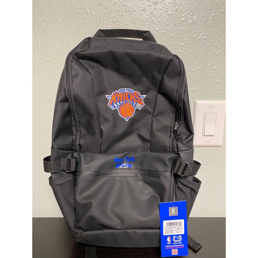 Ultra Game Pro Player Back Pack- NY Knicks-Black- NEW